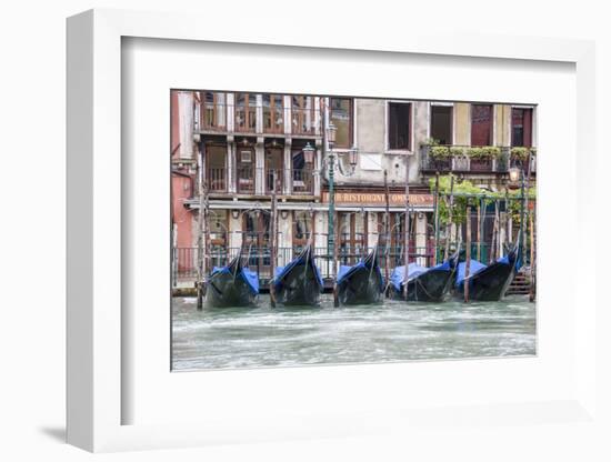 Gondola. Grand Canal. Venice, Italy-Tom Norring-Framed Photographic Print