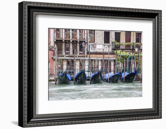 Gondola. Grand Canal. Venice, Italy-Tom Norring-Framed Photographic Print