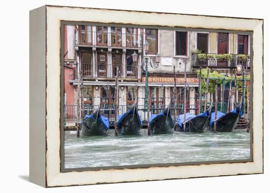 Gondola. Grand Canal. Venice, Italy-Tom Norring-Framed Premier Image Canvas