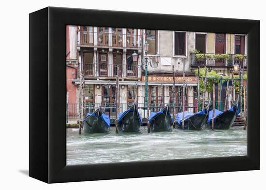 Gondola. Grand Canal. Venice, Italy-Tom Norring-Framed Premier Image Canvas