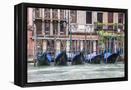 Gondola. Grand Canal. Venice, Italy-Tom Norring-Framed Premier Image Canvas