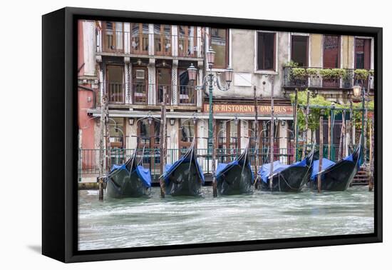 Gondola. Grand Canal. Venice, Italy-Tom Norring-Framed Premier Image Canvas