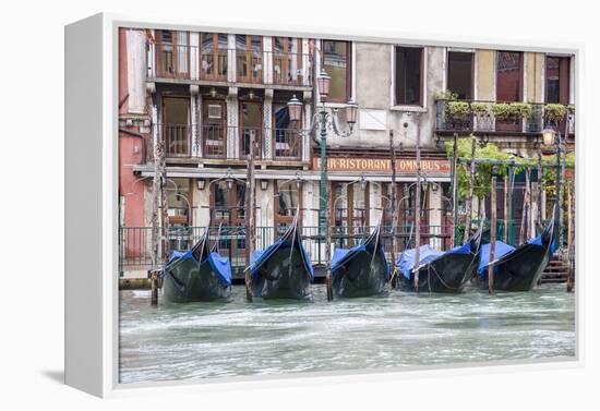 Gondola. Grand Canal. Venice, Italy-Tom Norring-Framed Premier Image Canvas