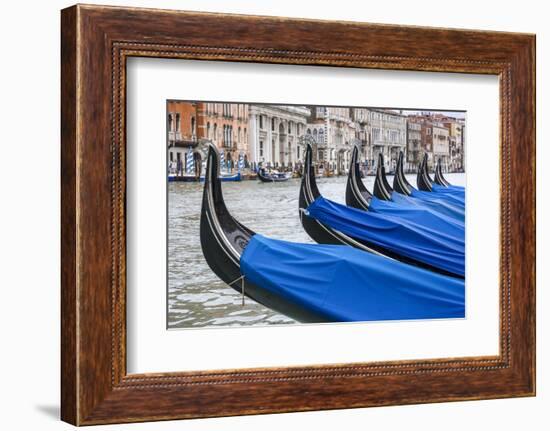 Gondola. Grand Canal. Venice, Italy-Tom Norring-Framed Photographic Print