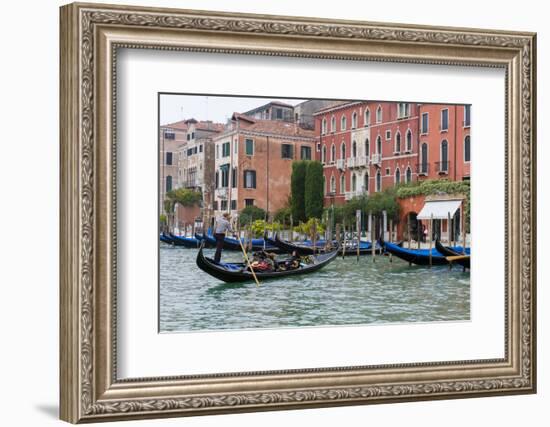 Gondola in Grand Canal. Venice. Italy-Tom Norring-Framed Photographic Print