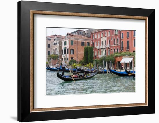 Gondola in Grand Canal. Venice. Italy-Tom Norring-Framed Photographic Print