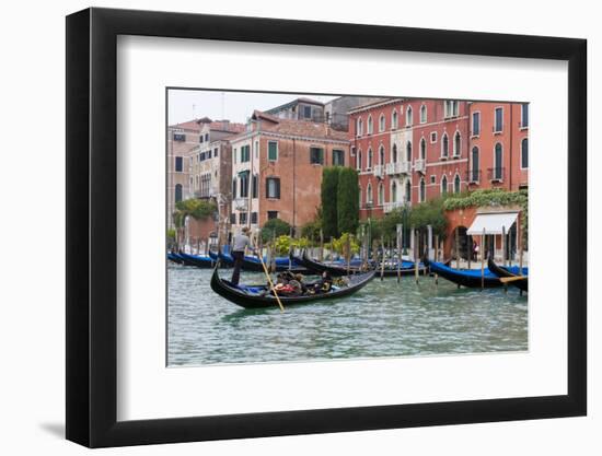 Gondola in Grand Canal. Venice. Italy-Tom Norring-Framed Photographic Print