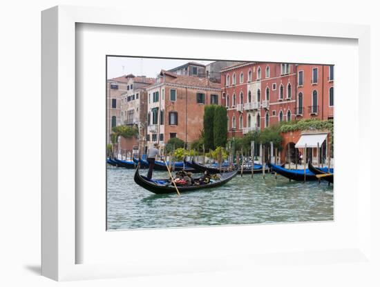 Gondola in Grand Canal. Venice. Italy-Tom Norring-Framed Photographic Print