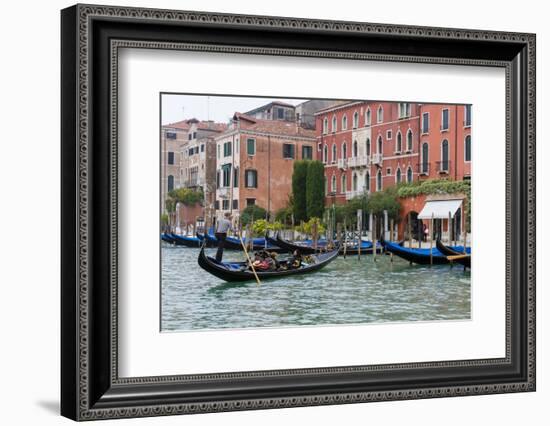 Gondola in Grand Canal. Venice. Italy-Tom Norring-Framed Photographic Print