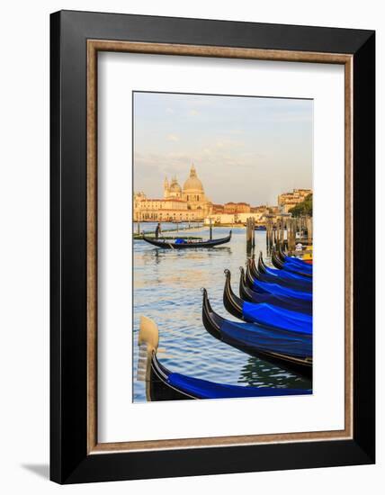 Gondola Lineup in Front of Basilica Di Santa Maria Della Salute. Venice. Italy-Tom Norring-Framed Photographic Print