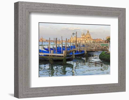 Gondola Lineup in Front of Basilica Di Santa Maria Della Salute. Venice. Italy-Tom Norring-Framed Photographic Print