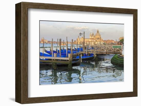 Gondola Lineup in Front of Basilica Di Santa Maria Della Salute. Venice. Italy-Tom Norring-Framed Photographic Print