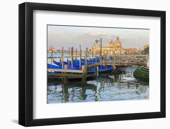 Gondola Lineup in Front of Basilica Di Santa Maria Della Salute. Venice. Italy-Tom Norring-Framed Photographic Print