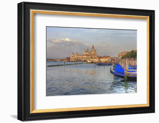 Gondola Lineup in Front of Church of San Giorgio Maggiore. Venice. Italy-Tom Norring-Framed Photographic Print