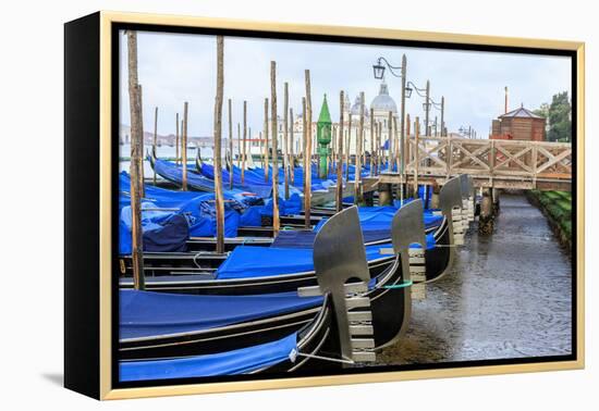 Gondola Lineup. Venice. Italy-Tom Norring-Framed Premier Image Canvas