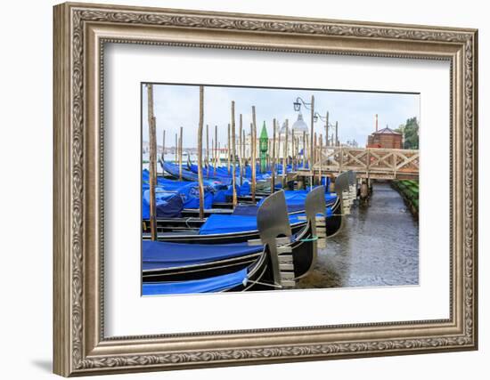 Gondola Lineup. Venice. Italy-Tom Norring-Framed Photographic Print