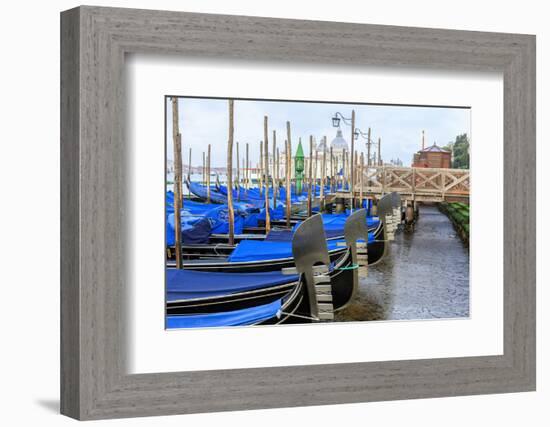 Gondola Lineup. Venice. Italy-Tom Norring-Framed Photographic Print