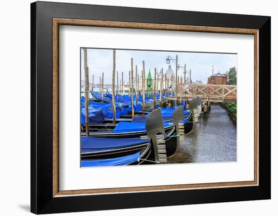 Gondola Lineup. Venice. Italy-Tom Norring-Framed Photographic Print