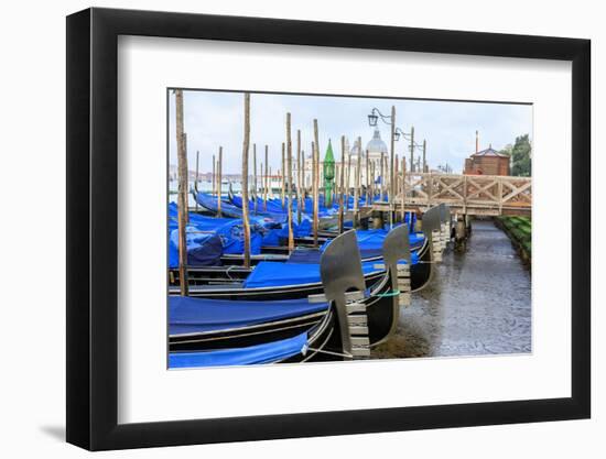 Gondola Lineup. Venice. Italy-Tom Norring-Framed Photographic Print