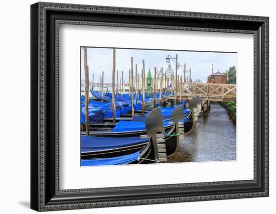 Gondola Lineup. Venice. Italy-Tom Norring-Framed Photographic Print