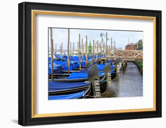 Gondola Lineup. Venice. Italy-Tom Norring-Framed Photographic Print