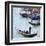 Gondola Mooring, Venice-Tosh-Framed Art Print