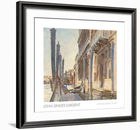 Gondola Moorings on the Grand Canal, 1904/07-John Singer Sargent-Framed Art Print