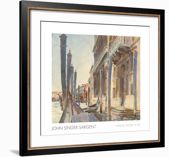 Gondola Moorings on the Grand Canal, 1904/07-John Singer Sargent-Framed Art Print