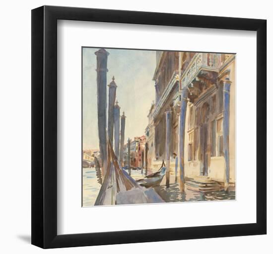 Gondola Moorings on the Grand Canal, 1904/07-John Singer Sargent-Framed Art Print