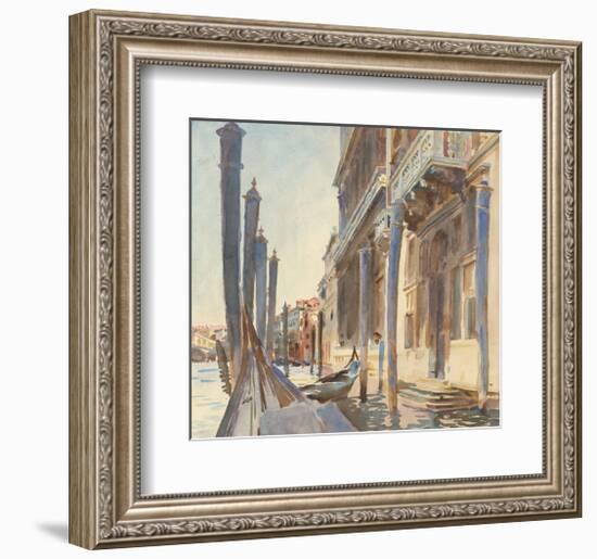 Gondola Moorings on the Grand Canal, 1904/07-John Singer Sargent-Framed Art Print