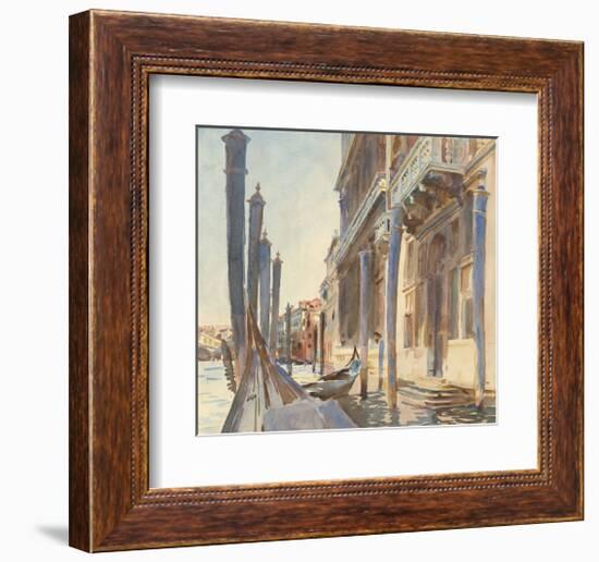 Gondola Moorings on the Grand Canal, 1904/07-John Singer Sargent-Framed Art Print