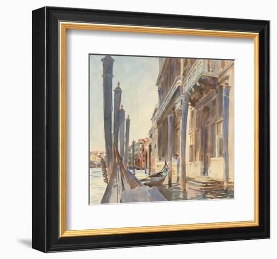 Gondola Moorings on the Grand Canal, 1904/07-John Singer Sargent-Framed Art Print