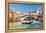 Gondola near Rialto Bridge in Venice, Italy-sborisov-Framed Premier Image Canvas