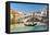 Gondola near Rialto Bridge in Venice, Italy-sborisov-Framed Premier Image Canvas