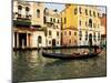 Gondola on the Grand Canal, Venice, Veneto, Italy, Europe-Peter Richardson-Mounted Photographic Print
