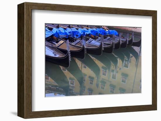 Gondola Parking. Venice. Italy-Tom Norring-Framed Photographic Print