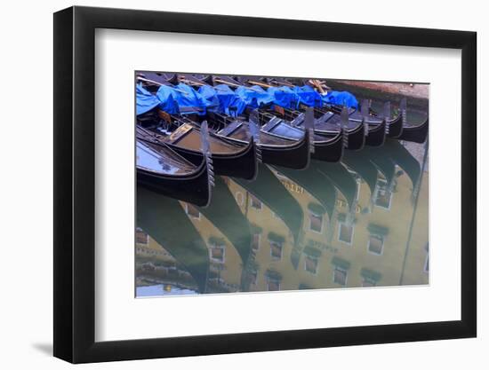 Gondola Parking. Venice. Italy-Tom Norring-Framed Photographic Print