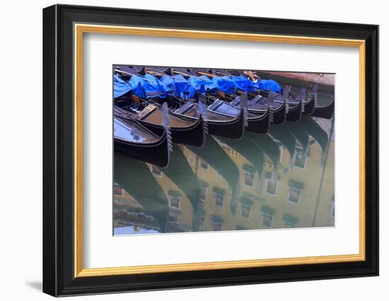 Gondola Parking. Venice. Italy-Tom Norring-Framed Photographic Print