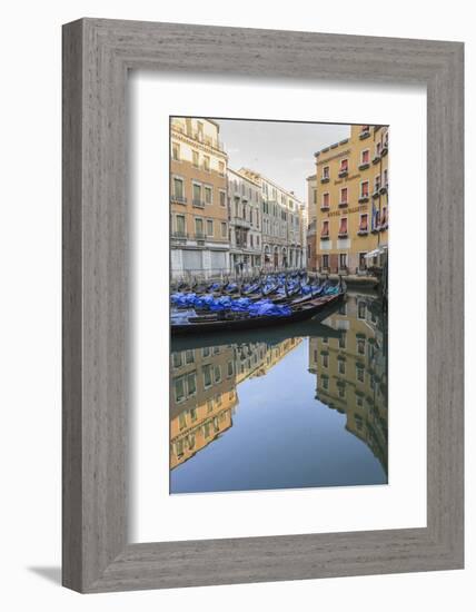 Gondola Parking. Venice. Italy-Tom Norring-Framed Photographic Print