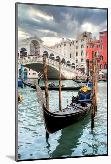 Gondola Rialto Bridge #1-Alan Blaustein-Mounted Photographic Print