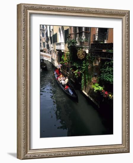 Gondola Ride on Canal, Venice, Italy-Bill Bachmann-Framed Photographic Print