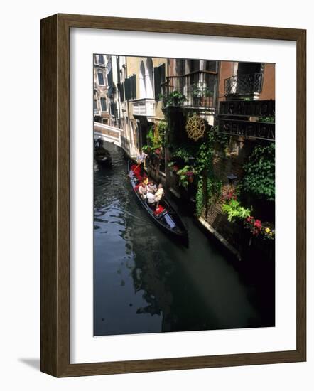 Gondola Ride on Canal, Venice, Italy-Bill Bachmann-Framed Photographic Print