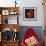 Gondola Seat and Gondolier's Hat, Venice, Veneto, Italy, Europe-Roy Rainford-Framed Photographic Print displayed on a wall