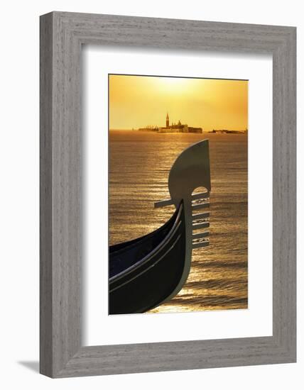 Gondola, Venice, UNESCO World Heritage Site, Veneto, Italy, Europe-Angelo Cavalli-Framed Photographic Print