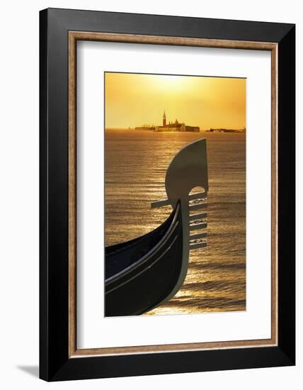 Gondola, Venice, UNESCO World Heritage Site, Veneto, Italy, Europe-Angelo Cavalli-Framed Photographic Print