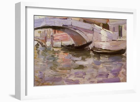 Gondolas, 1899-John Singer Sargent-Framed Giclee Print