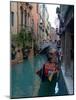 Gondolas along Canal, Venice, Italy-Lisa S^ Engelbrecht-Mounted Photographic Print