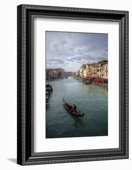 Gondolas Along the Canals of Venice, Italy-Darrell Gulin-Framed Photographic Print