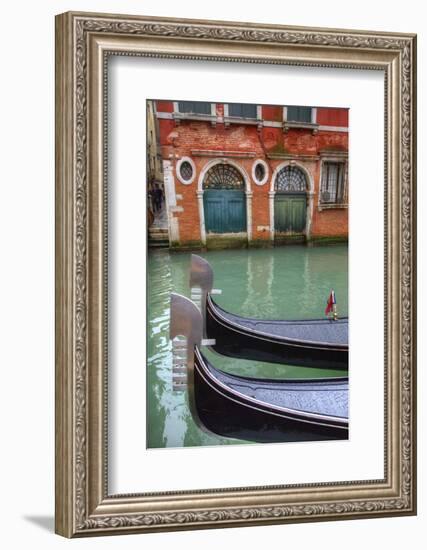 Gondolas Along the Grand Canal, Venice, Italy-Darrell Gulin-Framed Photographic Print