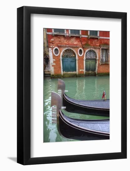 Gondolas Along the Grand Canal, Venice, Italy-Darrell Gulin-Framed Photographic Print